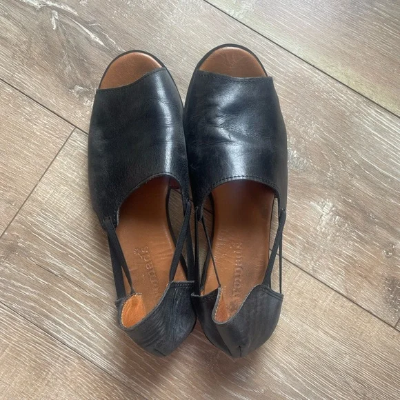 Black Open-Toe Sandals - Picture 8 of 9